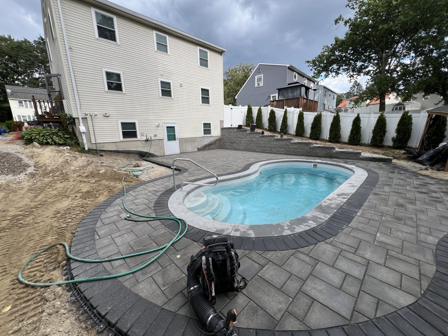 Custom retaining wall