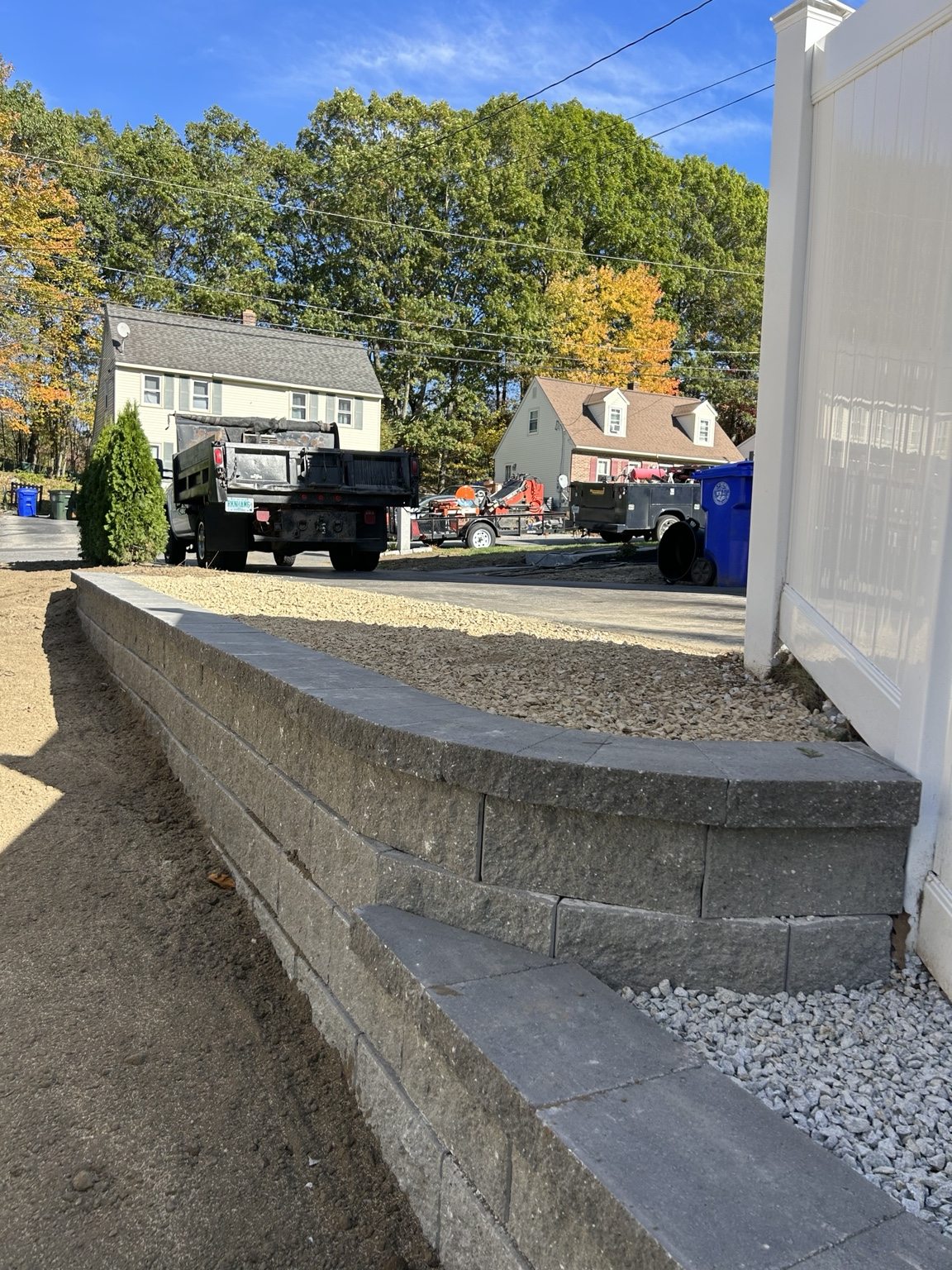 Granite stairway