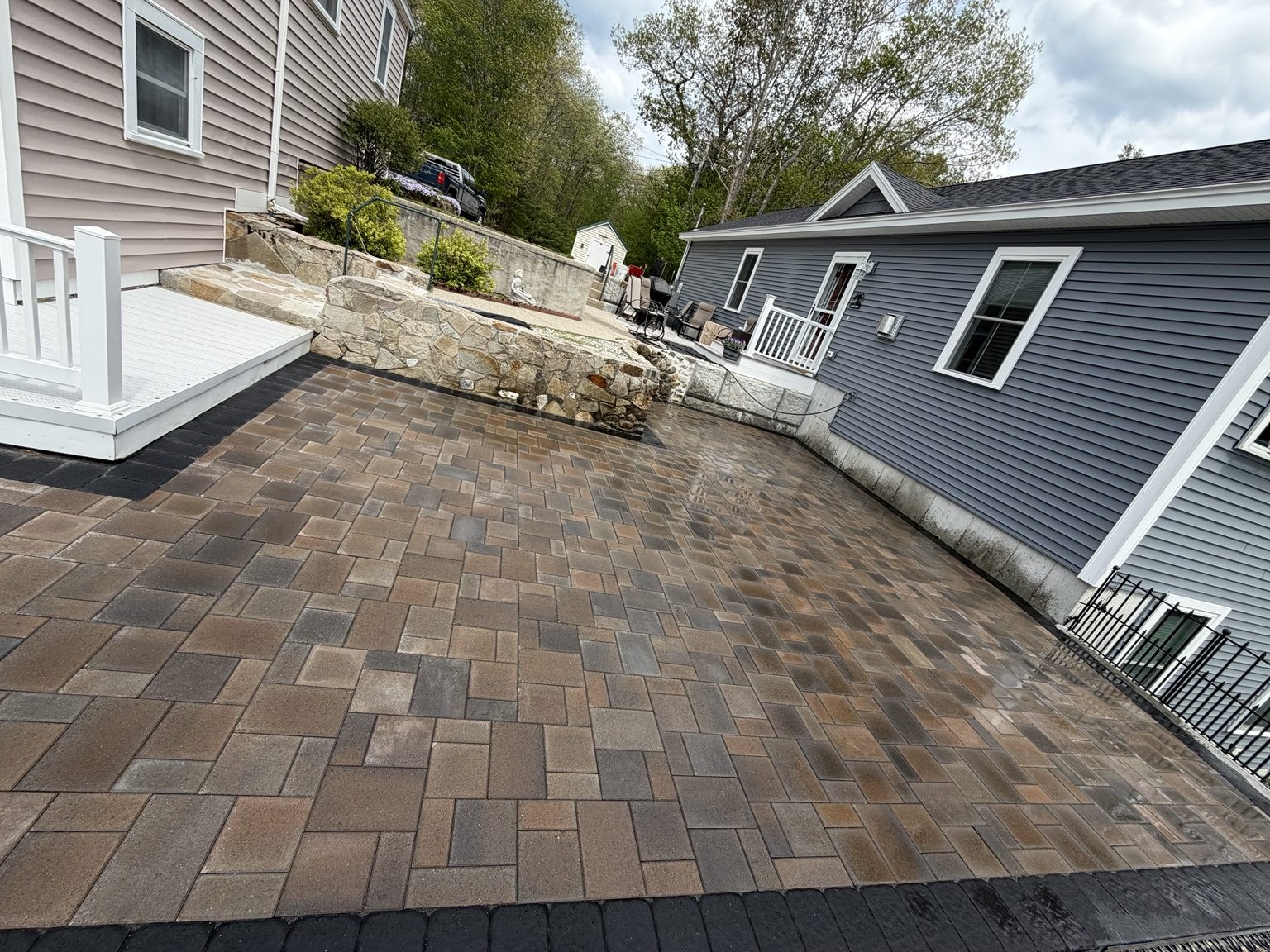 Custom paver walkway