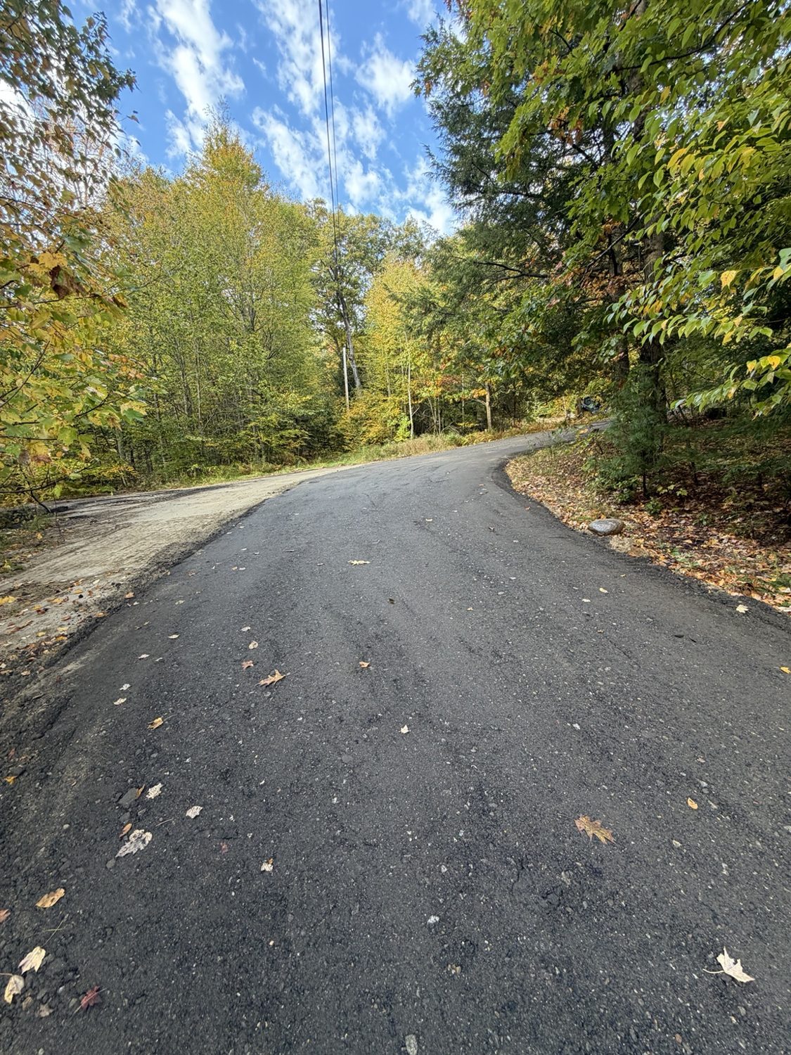 Asphalt driveway installation