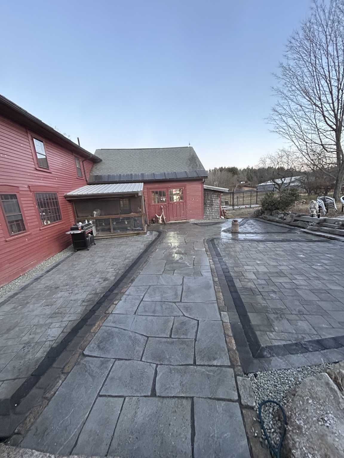 Custom paver patio and walkways