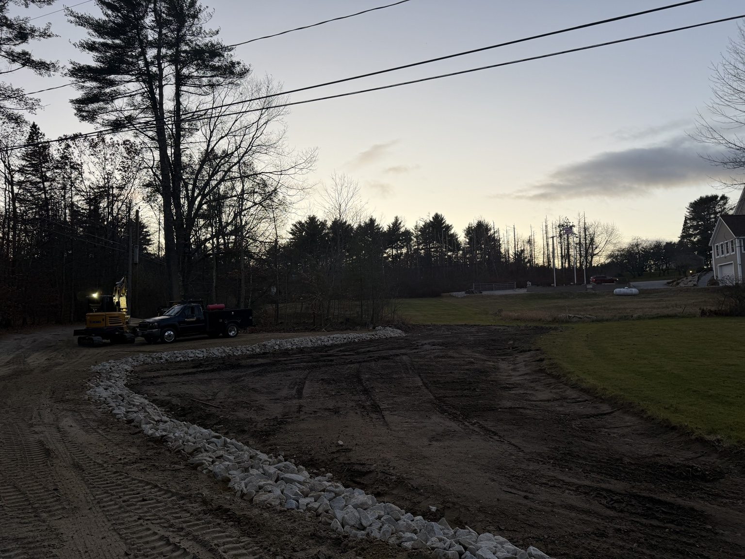 Excavation and drainage site work